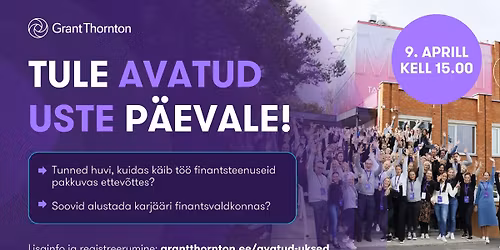 Grant Thornton Balticu AVATUD USTE P\u00c4EV 2026