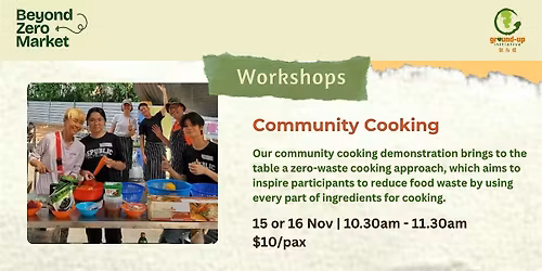 [Beyond Zero Market] Community Cooking