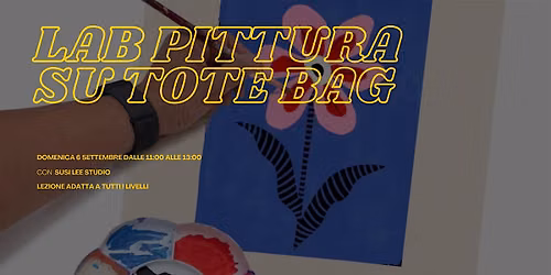 LABORATORIO DI PITTURA SU TOTE BAG