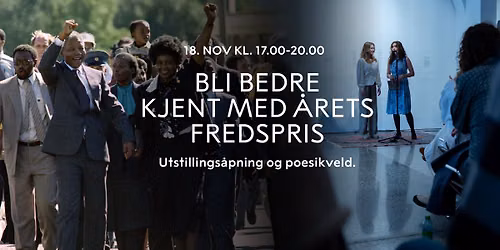 Kvelds\u00e5pent: Bli bedre kjent med \u00e5rets fredspris