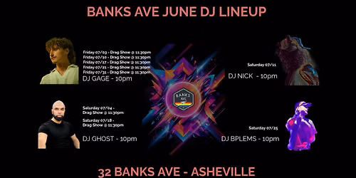 :: DJ LINEUP :: JULY 2026