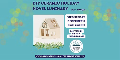 DIY Ceramic Holiday Hovel Luminary