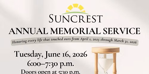 Suncrest Hospice Annual Memorial Service