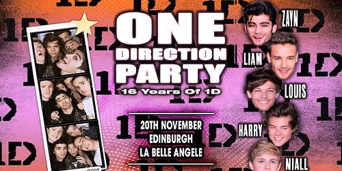 16 Years Of One Direction Party (Edinburgh)
