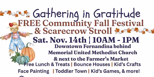 Gathering in Gratitude: FREE Community Fall Festival | Downtown Fernandina 