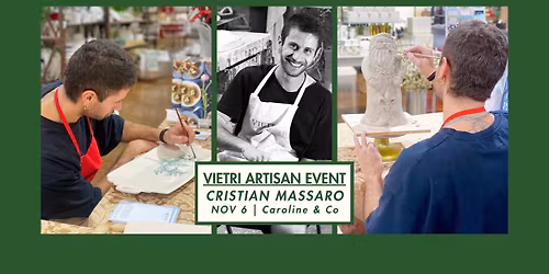 Vietri Artisan Signing Event with Cristian Massaro
