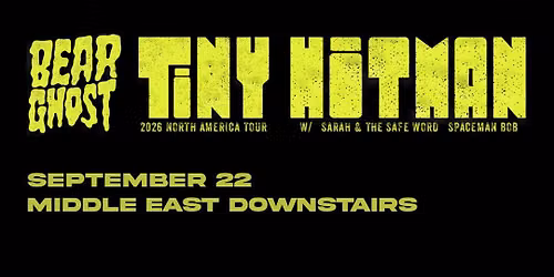 Bear Ghost: Tiny Hitman Tour 2026