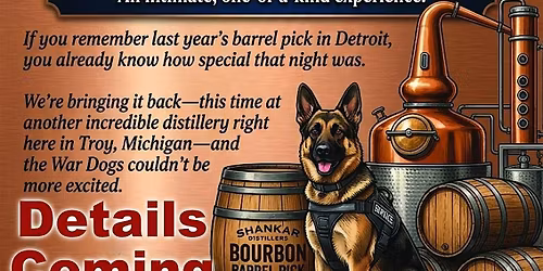 Michigan War Dog Memorial Bourbon Pick