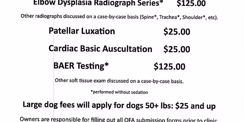 Nebraska Kennel Club Dog Show Health Clinic