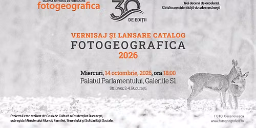 Salonul Na\u021bional de Fotografie FOTOGEOGRAFICA 2026