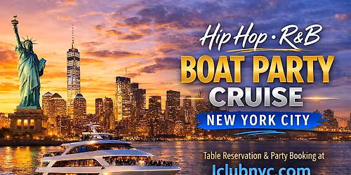 HIP HOP - R & B   BOAT PARTY  CRUISE   |  NYC SUNSET  SERIES
