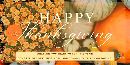 YOU'RE INVITED TO THANKSGIVING SUNDAY AT ESG