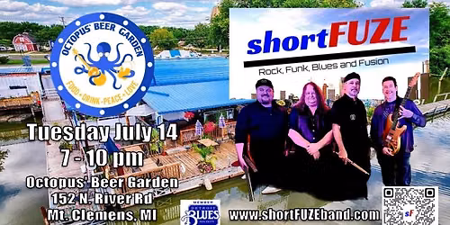shortFUZE @ Octopus' Beer Garden Tuesday July 14!