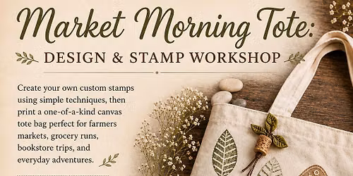 Market Morning Tote : Design and Stamp Workshop