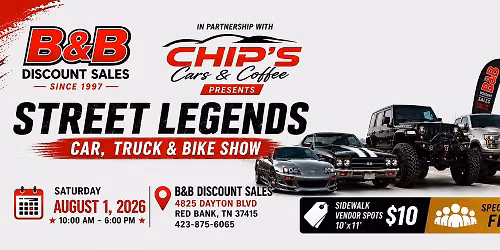 B & B Discount Sales hosts Chip's Car & Coffee Street Legends
