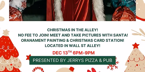 Christmas in the alley! Meet Santa