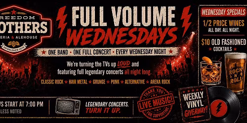 Full Volume Concert Series Every Wednesday