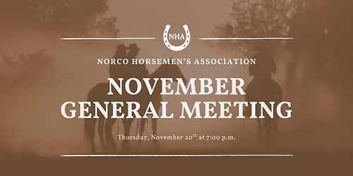 General Membership Meeting - November 2025 