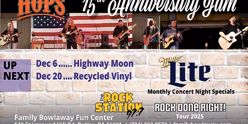 11th Frame Local Live Music Series presents Noble Hops 15th Anniversary Jam