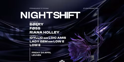 NIGHTSHIFT - from bounce to techno