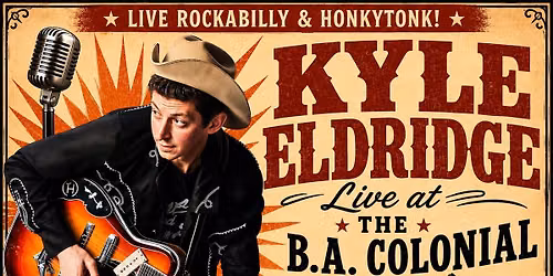 KYLE ELDRIDGE PLAYING HIS DOUBLE NECK GUITAR LIVE AT THE B.A. COLONIAL - HONKY TONK & ROCKABILLY!