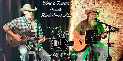 Buck Creek at Elmo's Tavern (North Lawrence) 8\/8 (7-10pm)