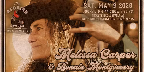 Melissa Carper & Bonnie Montgomery @ The Redbird - 7:30 pm