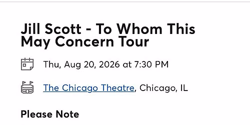 Jill Scott Chicago Tickets
