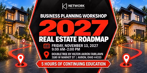 2027 Real Estate Road Map - 5 Hrs of CE Included!