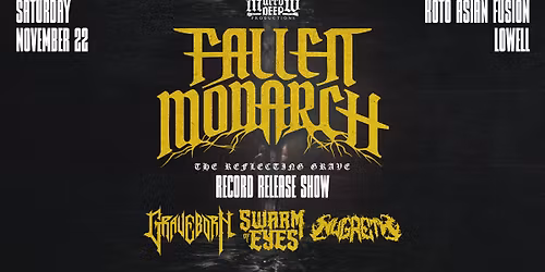 Fallen Monarch Record Release with Graveborn, Swarm of Eyes, and Nugreth