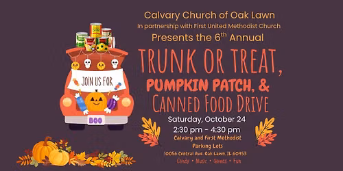 Calvary Church Of Oak Lawn's 6th Annual Trunk or Treat