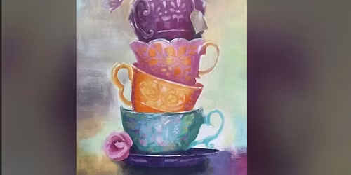 Paint Time: "Textured Teacups""