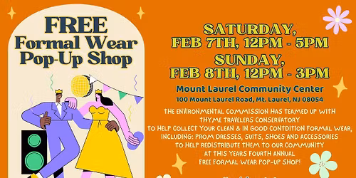 Fourth Annual FREE Formal Wear Pop-Up Shop!