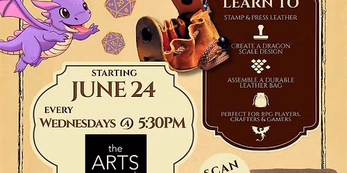 Leathercrafting Workshop with Dragon Half Art