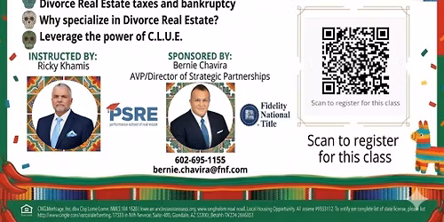 Cinco de Mayo CE Class: Managing Divorce Real Estate Transactions