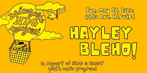 Hayley Bleho plays PorchfestNDG 2026!