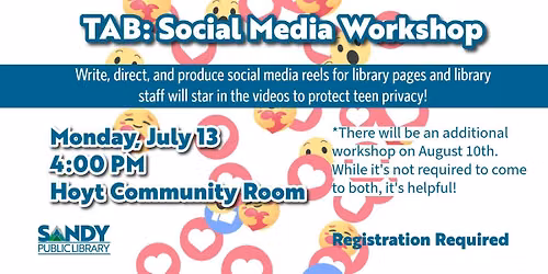 Teen Advisory Board: Social Media Workshop