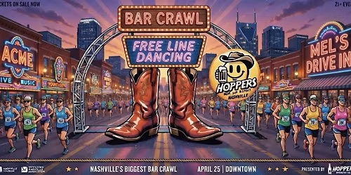 Nashville Post-Race Party | Guided VIP Bar Crawl + Free Drinks