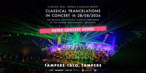 Classical Trancelations in Concert, Tampere-Talo, Tampere 28.8.2026