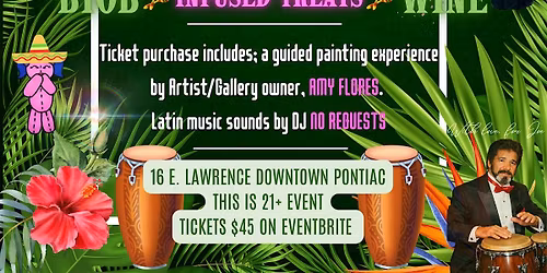 Noche Latina, A Latin Music Inspired-Paint N Sip Experience
