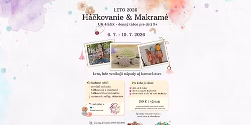 H\u00e1\u010dkovanie & Makram\u00e9 \u2013 denn\u00fd t\u00e1bor LETO 2026, U\u0161i-H\u00e1\u010dik 