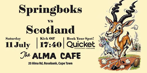 Springboks Vs Scotland & KARAOKE