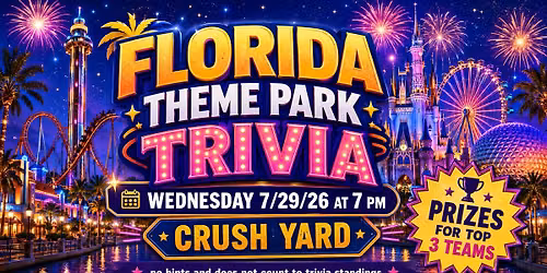Puzzles' Florida Theme Park Trivia @ Crush Yard