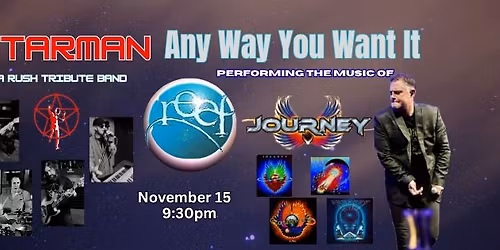 Tribute Nite at the Reef: Rush and Journey