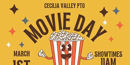 CVES PTO Movie Day at Crowne Pointe Theatre Sunday March 1st