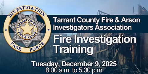 Fire Investigation Training Class
