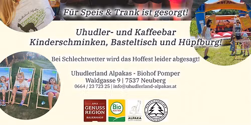 4. Hoffest der Uhudlerland Alpakas
