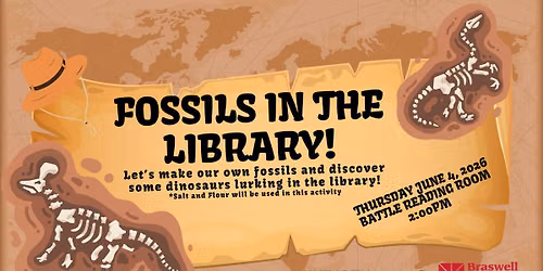 Fossils in the library! (A Summer Reading Craft) 