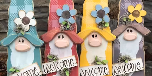 PREORDER by 4\/3) Wooden Spring Gnome!! PCCOA Fundraiser!!