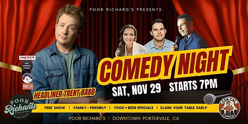 Porterville Family Comedy Night - Free Entry
